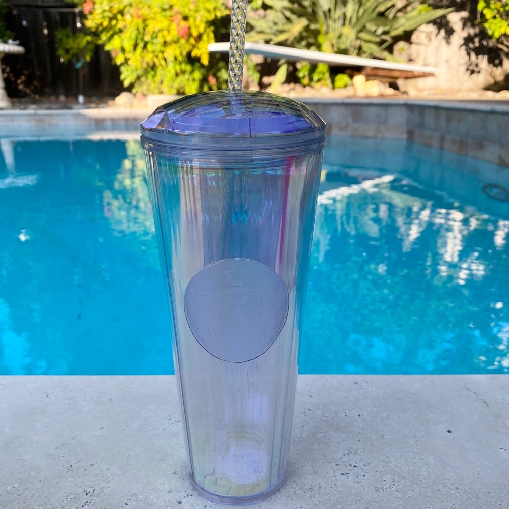 Starbucks white kaleidoscope cup